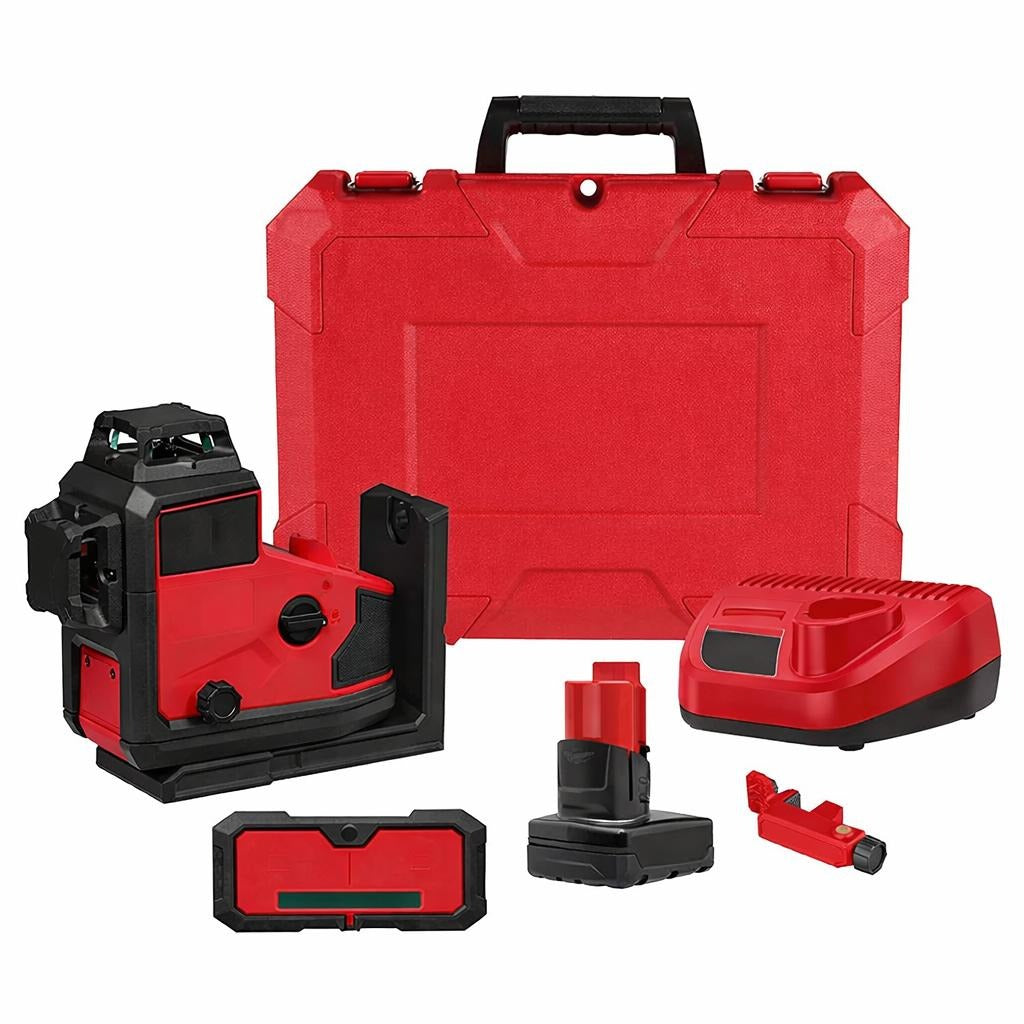 M12 Green 360° 3-Plane Laser w/Automatic Alignment & Receiver